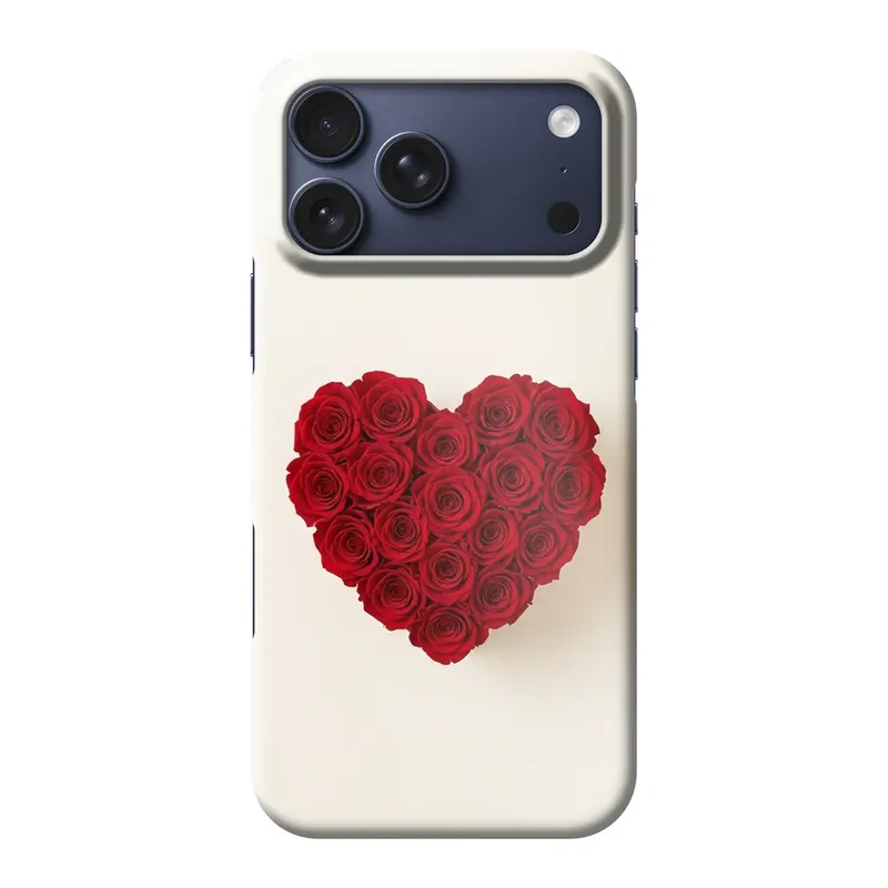 Red Rose Heart Design case