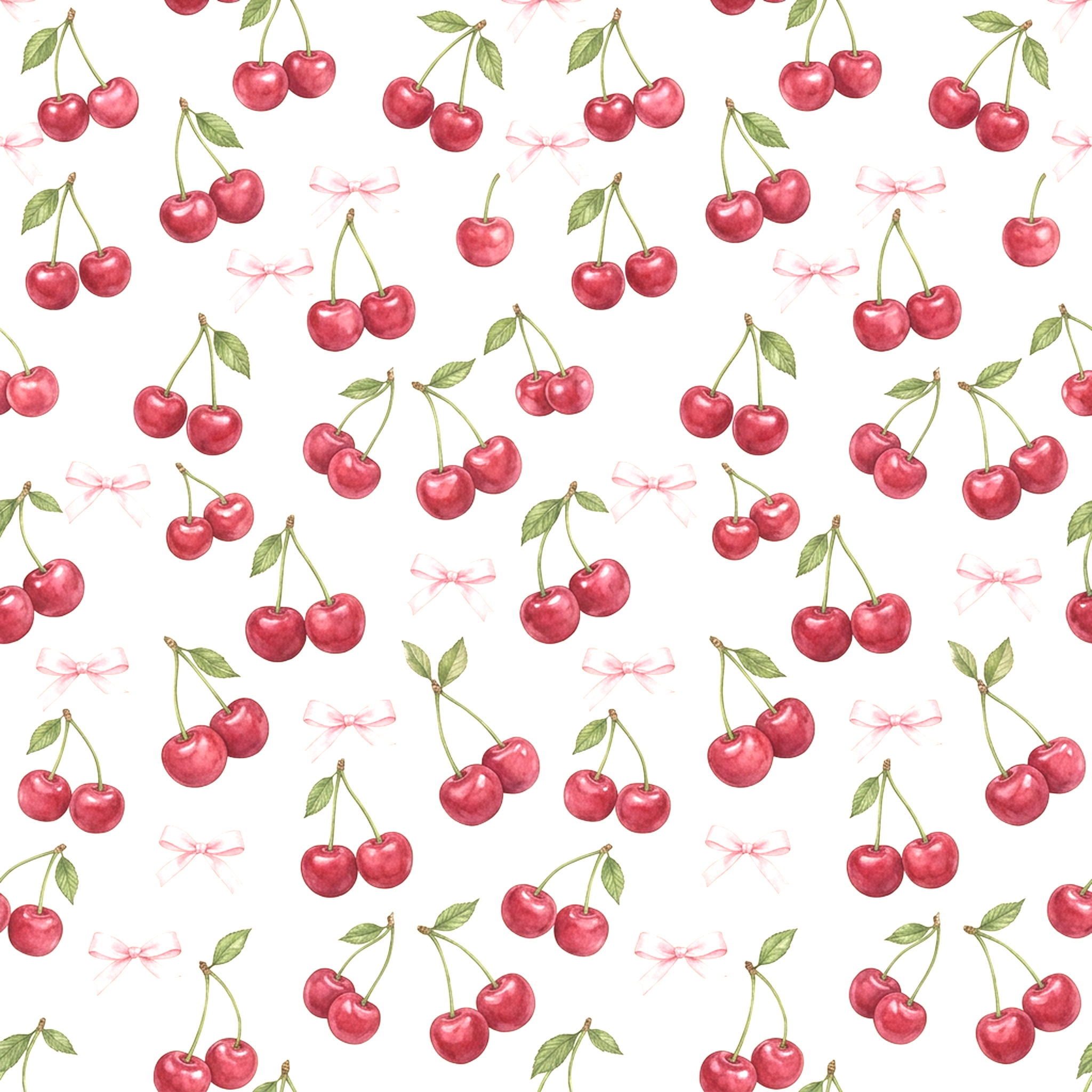 Cherry Bow Toss Design case